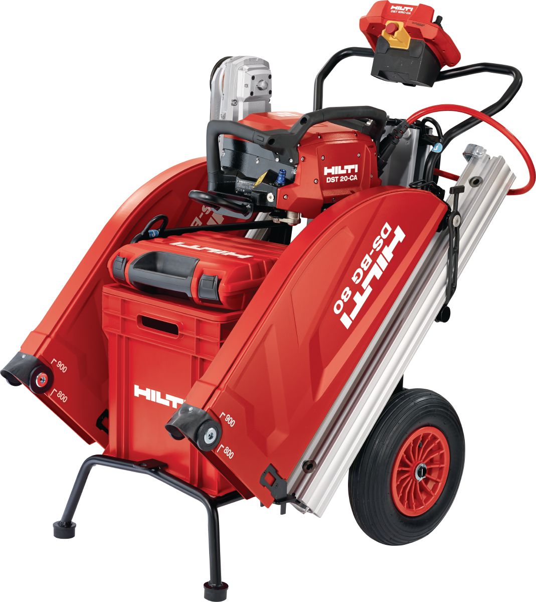 Hilti DS-BG 80 zemin kesme arabası ve DST 20-CA beton testere ünitesi